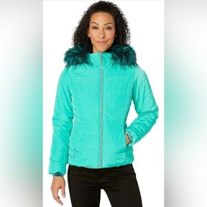 Women’s Obermeyer Bombshell Jacket – Teal “Let’s Galapago”